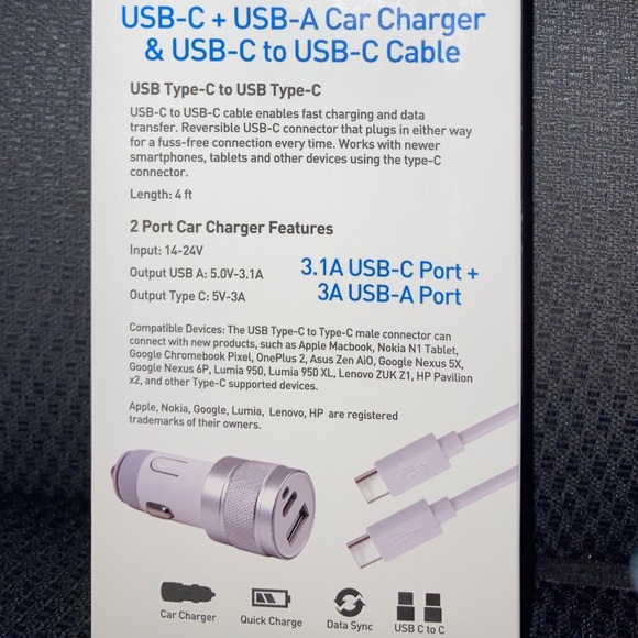 ⚜️Type-C Phone Car Charging Kit! - Picture 4 of 4